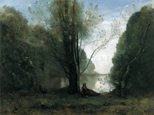 A Magány. Visszaemlékezés Vigenre, Limousinra alkotó: Jean Baptiste Camille Corot